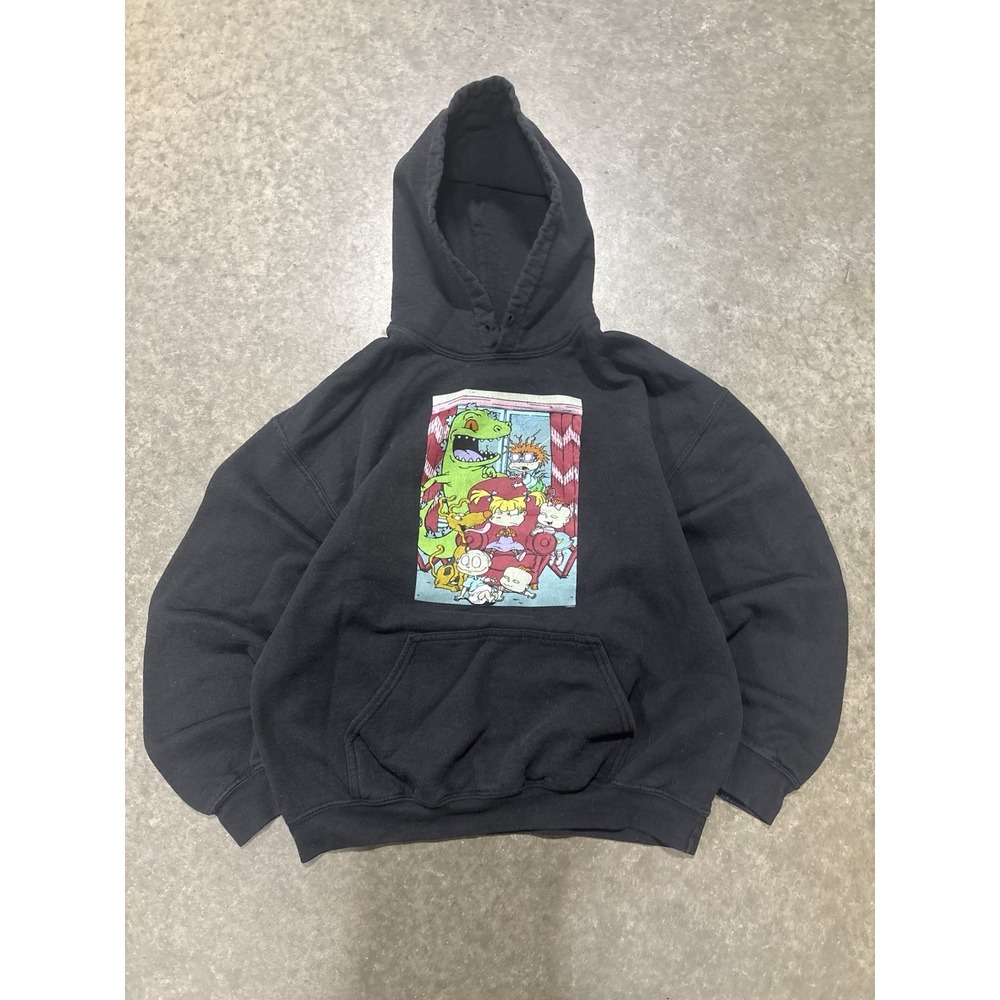 Y2K Rugrats Nickelodeon Cartoon Graphic Character Hoodie Size Large
